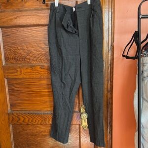 Zara Charcoal Gray Tailored Trousers